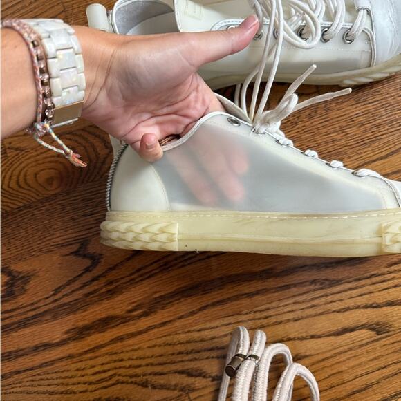 Giuseppe Zanotti Men's Blabber Jellyfish Transparent Low-Top Sneakers size 11 - Picture 2 of 5